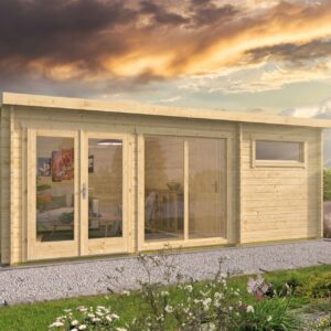 Tuinhuis Nikki - 2 kamerwoning - 595 x 400 cm - onbehandeld