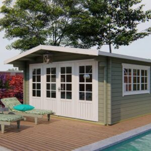 Tuinhuis Silke - Studio - 440 x 440 cm - geïmpregneerd