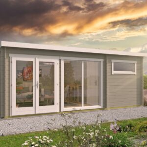 Tuinhuis Nikki - 2 kamerwoning - 595 x 400 cm - geïmpregneerd