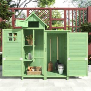 Tuin / Balkonkast - 118x54x173 cm - groen - Type SOW/AM