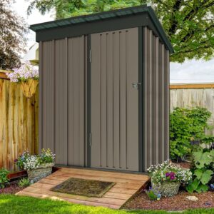 Tuinhuis metaal - 170x92x180 cm - bruin - Type UDP/AM