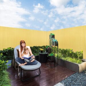 Zichtscherm - Bamboe kleur - PVC - 120 x 300 cm