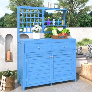 Tuin / Balkonkast - 105x44x141,5 cm - blauw - Type ARH/AM