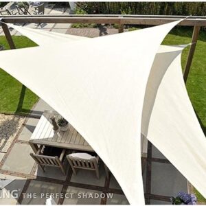 Schaduwdoek Nesling - Driehoek - 360 x 360 x 360 cm - Gebroken wit - Type BLC