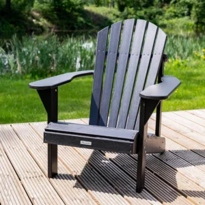 Adirondack tuinstoel Deluxe - Montreal - Composiet - zwart - Type MV