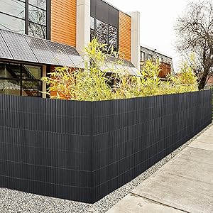 Zichtscherm - Grijs - PVC - 120 x 300 cm