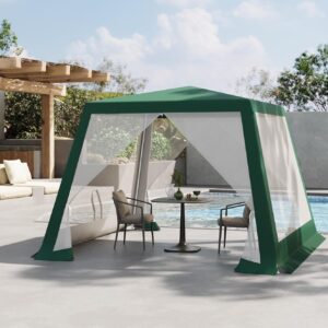 Partytent met zijwanden muggennet - groen - 300x300 cm - Type WOL/AM