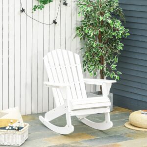 Adirondack tuinstoel - Schommel - Composiet - wit - 94 x 77 x 97 cm - Type OUT/AM