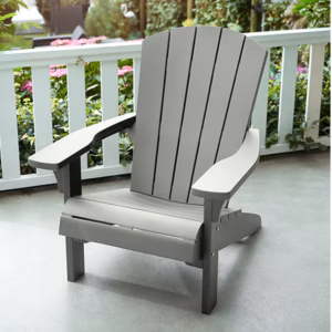 Adirondack tuinstoel - Troy - composiet - 81x80x96,5cm - Grijs - Type KT