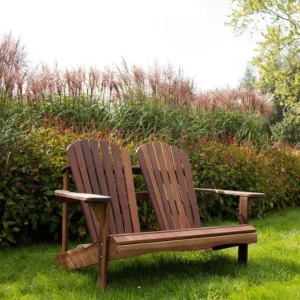 Adirondack tuinstoel Dubbelzit - Toronto - Mahoniehout - geolied - 130 cm - Type MV