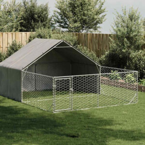 Hondenkennel met ren - 500x300x190 cm - gegalvaniseerd staal - Type PP