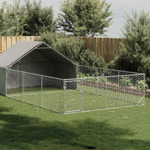 Hondenkennel met ren - 700x300x190 cm - gegalvaniseerd staal - Type PP