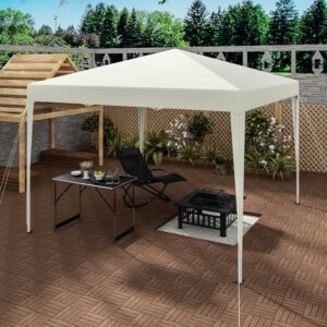 Partytent inklapbaar - beige - 300x300 cm - Type WOL/AM