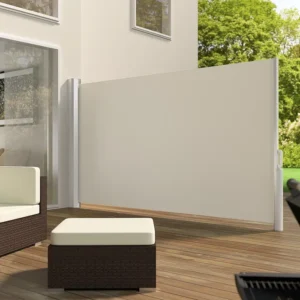 Uitschuifbare zonwering - gecoat aluminium - 160x300 cm - beige - Type TT