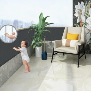 Balkondoek - 100x300 cm - Antraciet - Type AXT/AM