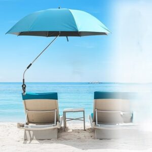 Klemparasol - Clip/on - 122 cm - Meerblauw - Type NAU/AM