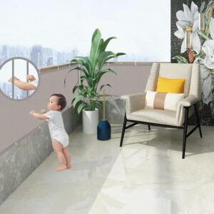 Balkondoek - 100x300 cm - Taupe - Type AXT/AM