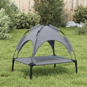 Hondenbed met luifel - maat S - 63x49.5x60 cm - Grijs - Type VD/AM