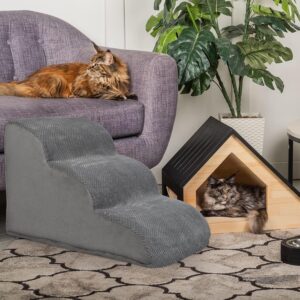 Hondentrap - 3 treden - 50 cm hoog - 59x39x40 cm (dxbxh) - zwart - Type LIA/AM