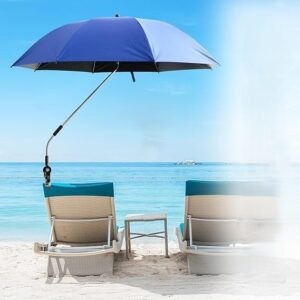 Klemparasol - Clip/on - 122 cm - Koningsblauw - Type NAU/AM