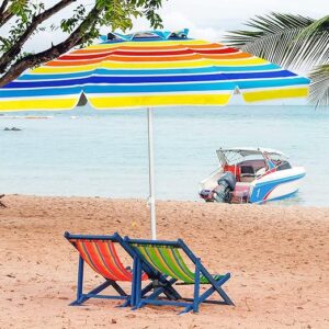 Strandparasol met zandanker - Ø 220 cm - Muliticolor - Type GIA/AM
