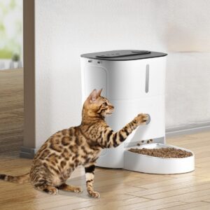 Katten Voederautomaat - 3 liter - 1 tot 6 maaltijden per dag - Wit - Type BAL/AM