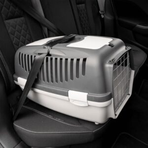 Katten Transport Bench - Grijs/zwart - 55x36x35 cm (LxBxH) - Type VD/AM