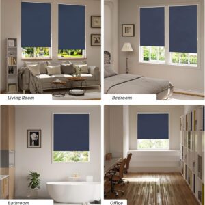 Rolgordijn verduisterend - 100x160 cm (bxh) - Blauw - Type WOL/AM