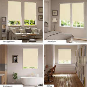 Rolgordijn verduisterend - 100x160 cm (bxh) - Beige - Type WOL/AM