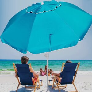 Strandparasol met zandanker - 180 cm - Hemelsblauw - Type AMM/AM