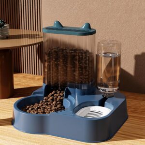 Katten Voederautomaat + waterdispenser - 2.5 kg en 1.3 liter - Blauw - Type GEN/AM