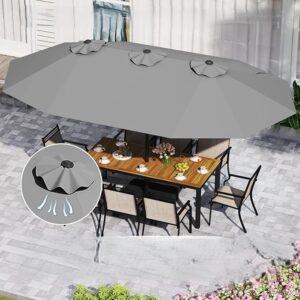 Parasol met standaard - Dubbel - 460x270 cm - Antraciet - Type COS/AM