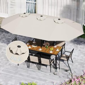 Parasol met standaard - Dubbel - 460x270 cm - Beige - Type COS/AM