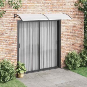 Raam/Deurluifel Basic - 200x75 cm - polycarbonaat - zwart/transp. - Type VD