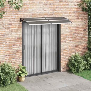 Raam/Deurluifel Basic - 200x75 cm - polycarbonaat - zwart - Type VD
