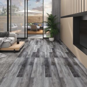 Vloerplanken PVC - zelfklevend - 5.02 m² - 2 mm - glanzend grijs