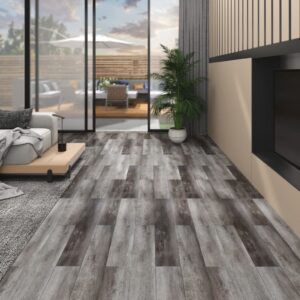 Vloerplanken PVC - zelfklevend - 5.02 m² - 2 mm - gestreept houtkleurig