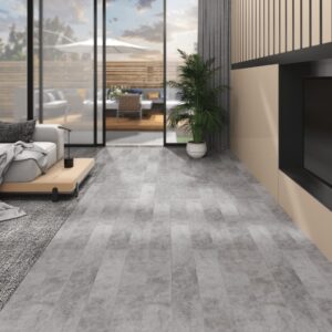 Vloerplanken PVC - zelfklevend - 5.02 m² - 2 mm - betongrijs