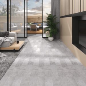 Vloerplanken PVC - zelfklevend - 5.02 m² - 2 mm - aardegrijs