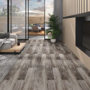 Vloerplanken PVC - zelfklevend - 5.02 m² - 2 mm - mat houtbruin