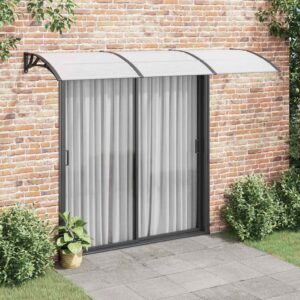 Raam/Deurluifel Basic - 300x75 cm - polycarbonaat - zwart/transp. - Type VD
