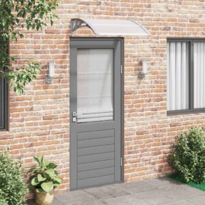 Raam/Deurluifel Basic - 80x75 cm - polycarbonaat - grijs/transp. - Type VD