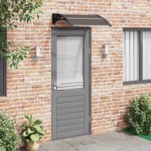 Raam/Deurluifel Basic - 80x75 cm - polycarbonaat - zwart - Type VD