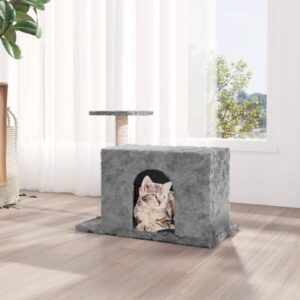 Kattenkrabpaal - met meubel - 51 cm - lichtgrijs