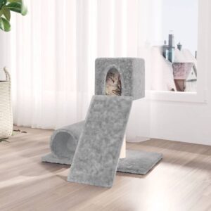 Kattenkrabpaal - met meubel - 59 cm - lichtgrijs