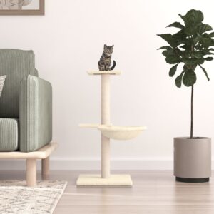 Kattenkrabpaal - met meubel - 72 cm - beige
