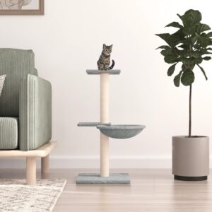 Kattenkrabpaal - met meubel - 72 cm - lichtgrijs