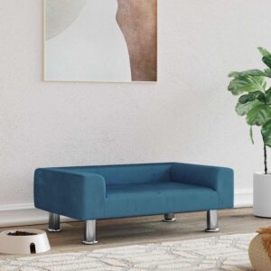 Hondenmand - 70x45x26,5 cm - fluweel blauw