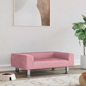 Hondenmand - 70x45x26,5 cm - fluweel roze