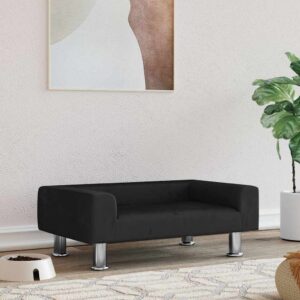 Hondenmand - 70x45x26,5 cm - fluweel zwart